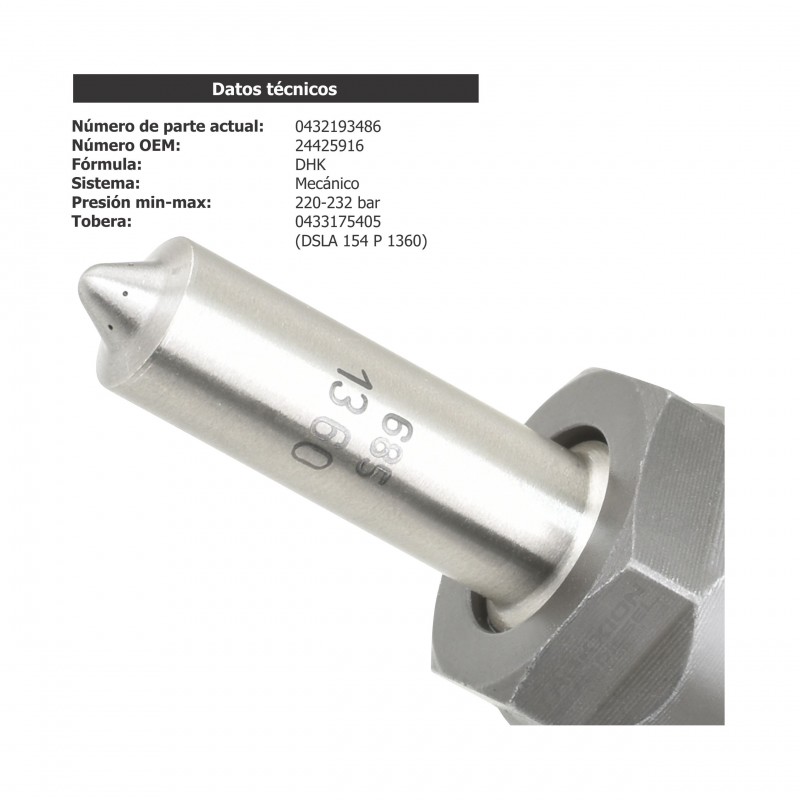 Inyector Diesel Bosch para BL60 Volvo 4.0 D4D y KHD Deutz, 0432193486, 02113133, 2113133, 24425916