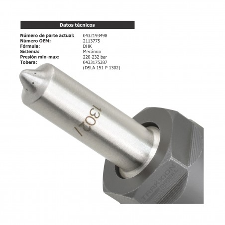 Inyector Diesel Bosch para TCD, KHD, Deutz, 2012, 0432193498, 02112994, 02113775, 2112994, 2113006, 2113775, 2113776, 3050982