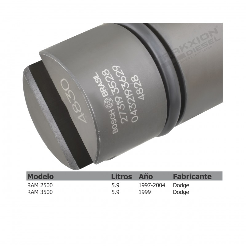 Inyector Diesel Bosch para 2500, 3500, Dodge RAM, 5.9 Cummins, 215-235 HP, 1998-2004, 0432193629, 3944828, 05013847AA, 5013847AA
