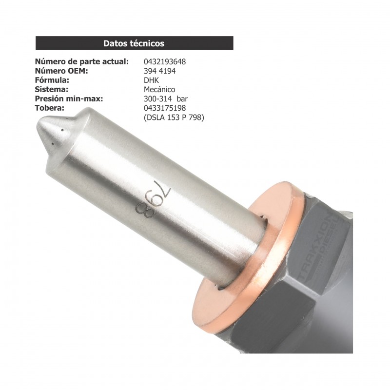 Inyector Diesel Bosch para 5.9 ISB Cummins, 230 HP, 0432191545, 0432193648, 3943203, 3944194