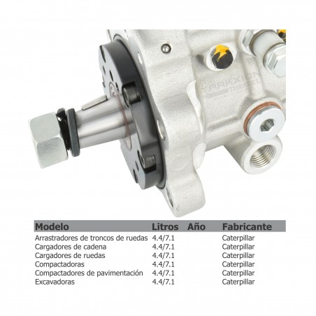 Bomba Diesel para Compactador de pavimento CB7 a CB68, CP44 a CP76, CS44 a CS79, CW12 CW34, CAT, 375-2647, 20R-4562
