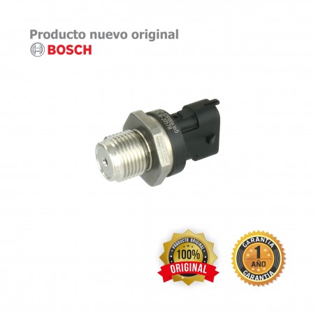 Sensor de presión Diesel Bosch 2000 Bar para Case, New Holland, 0281002824, 0281006165, 504157020, 504382791, 5043827910