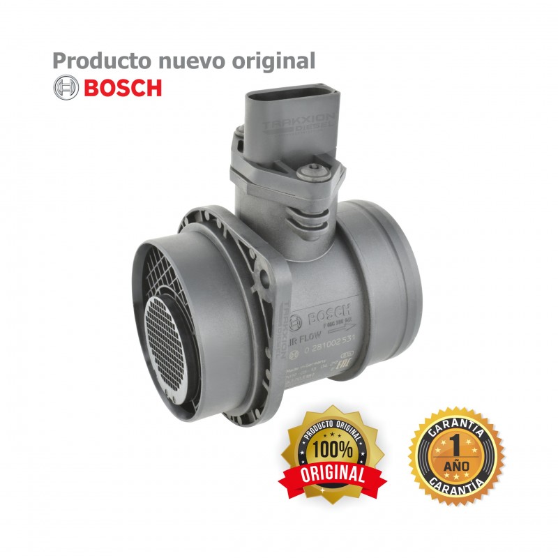 Sensor de flujo de aire MAF Bosch para Beetle, Bora, Eurovan, Jetta, 1.9 TDI VW, 0281002531, 0281002532, 0986284009, 038906461B