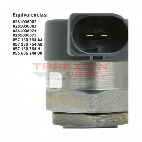 Válvula de regulación de presión de Riel Diesel DRV Bosch 057130764AB para 2.0 TDI, Amarok, Crafter, Jetta y Transporter, VW