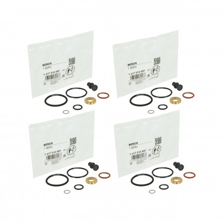 4 Juegos de juntas Bosch (kits de servicio) de inyector Diesel para 1.9 TDI Eurovan, Jetta, Beetle, 2003-2010, Volkswagen