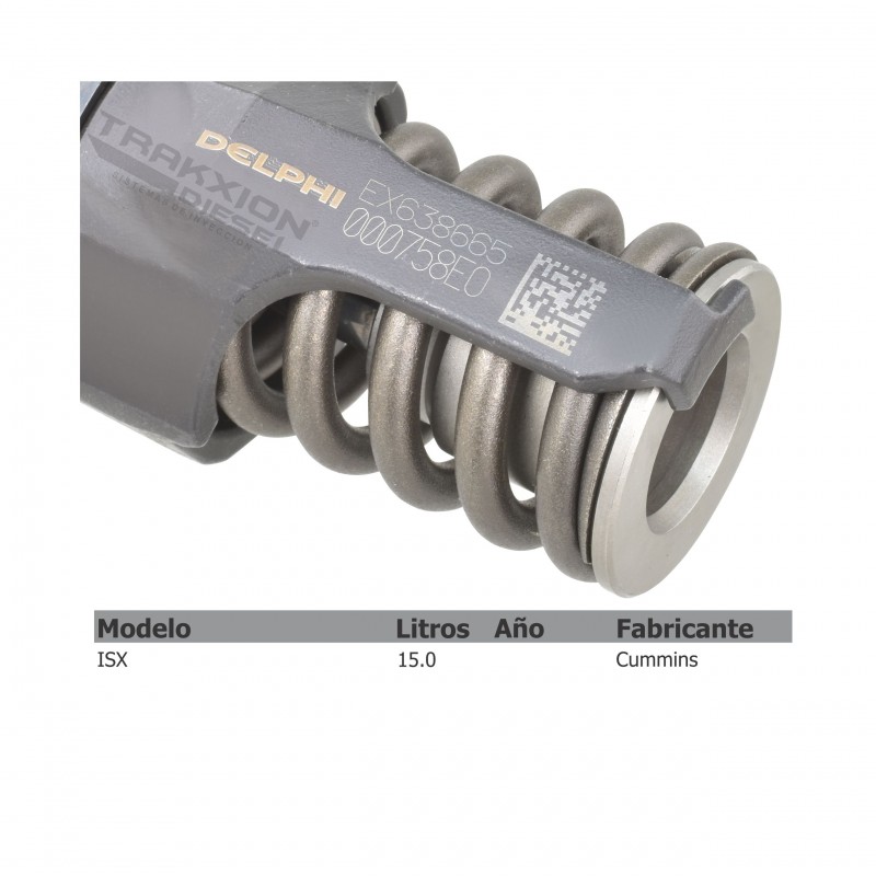 Inyector Diesel Reman 4088665, 4076902, EX638665 Delphi para Cummins ISX 15.0