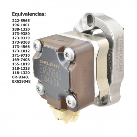 Inyector Diesel Reman Delphi 1459360, 1551819, 1719704, 1731012, 1734566, 1739379,1881320, 2225965, EX639348 para 3126B CAT