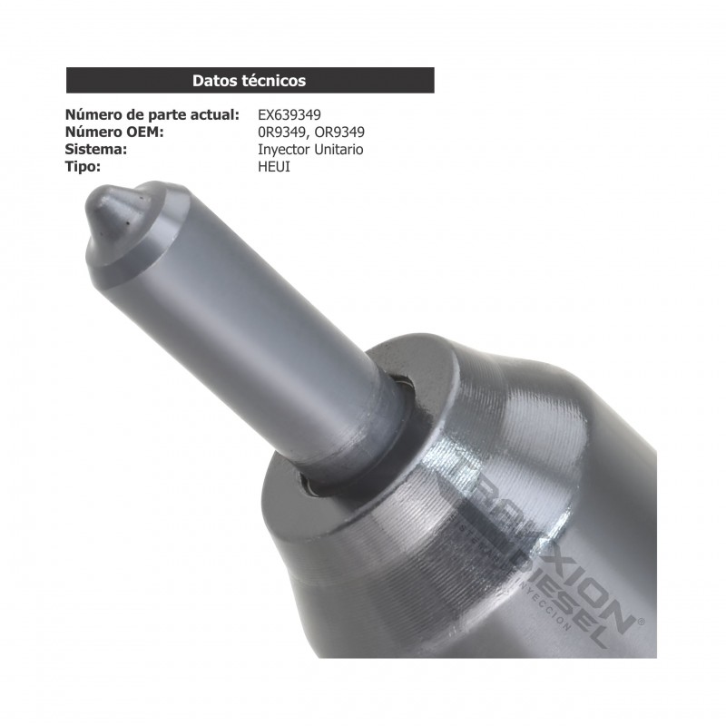 Inyector Diesel Reman Delphi 0R9349, OR9349, 0R-9349, OR-9349, EX639349 para 3126B CAT, 7.1 mm, 210 HP