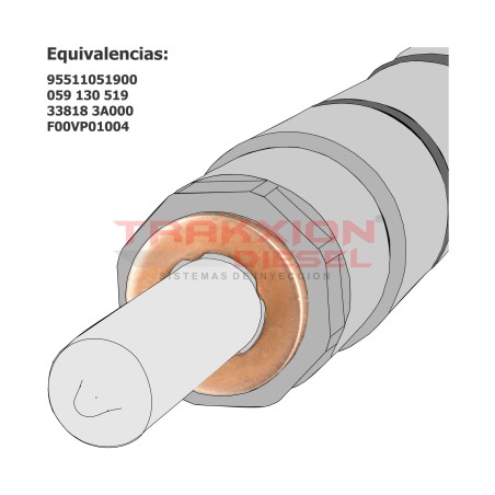 Arandela de asiento de tobera de inyector Diesel F00VP01004, 059130519 para 2.0 TDI Amarok, Crafter, Jetta, VW
