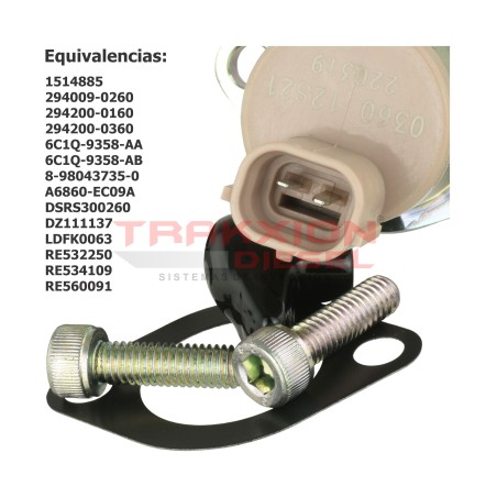 Válvula de control Diesel SCV Denso 294200-0360 equivalente DCRS300260, RE560091, 1514885, 6C1Q-9358-AB, A6860-EC09A, DZ111137