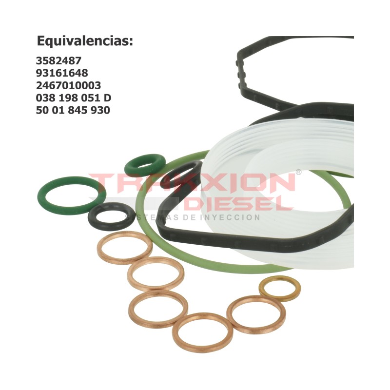 Juego de juntas 2467010003, 038198051D de bomba de inyección Diesel VE para 1.9 TDI Jetta, VW, 2001-2006
