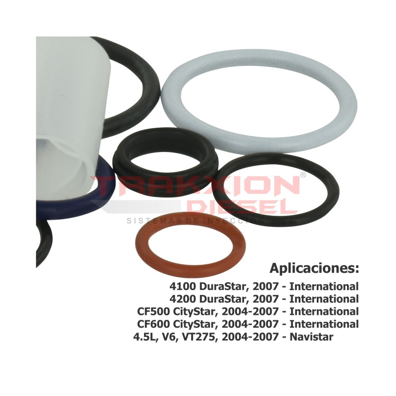 8 Juegos juntas, Sellos, Ligas Seven de inyector HEUI Diesel para 6.0 V8 PowerStroke Super Duty F-250, F-350, F-450, F-550, Ford