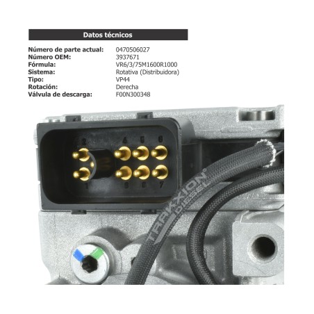 Bomba de inyección Diesel VP44 12V 0470506027, 3937671, 5019658AD, R5013925AA,  IPVR11X, IPVR15X para Dodge RAM, 5.9 ISB Cummins