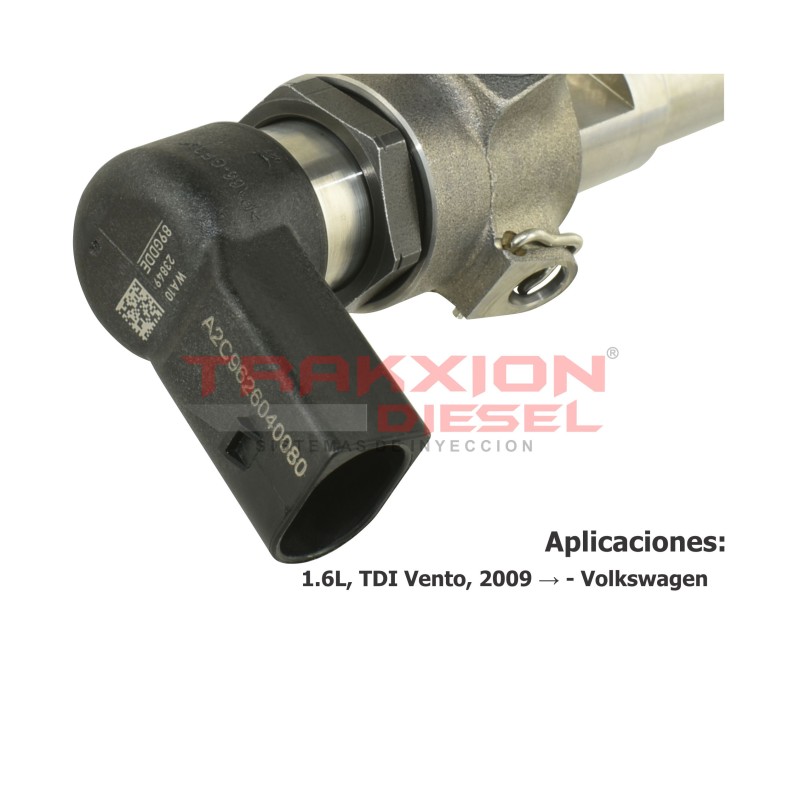 Inyector Diesel Continental para Vento 1.6 TDI, Volkswagen, 5WS40539, A2C59513554 A2C9626040080, 03L130277B, 03L130277S