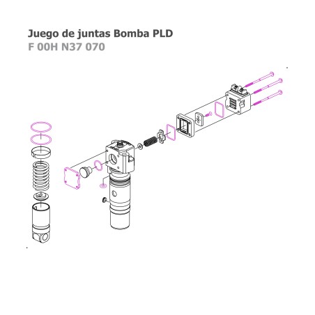 Juego de juntas (kit de ligas) F00HN37070, A0120740101 de bomba unitaria Diesel UPS PLD para OM904, OM906, OM924, OM926, MB