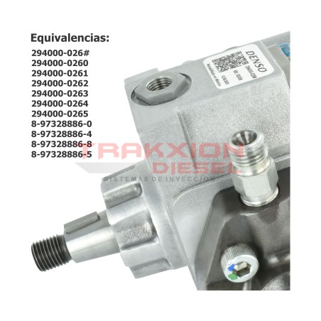 Bomba de inyección Diesel Reman a cambio, 294000-026#, 294000-0265, 8-97328886-0, 8-97328886-5 para Isuzu ELF 400, 450, 500, 600