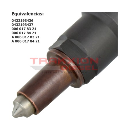 Inyector Diesel Bosch 0432193436 para OM924, OM926, Atego, Axor, Mercedes Benz, A0060178421