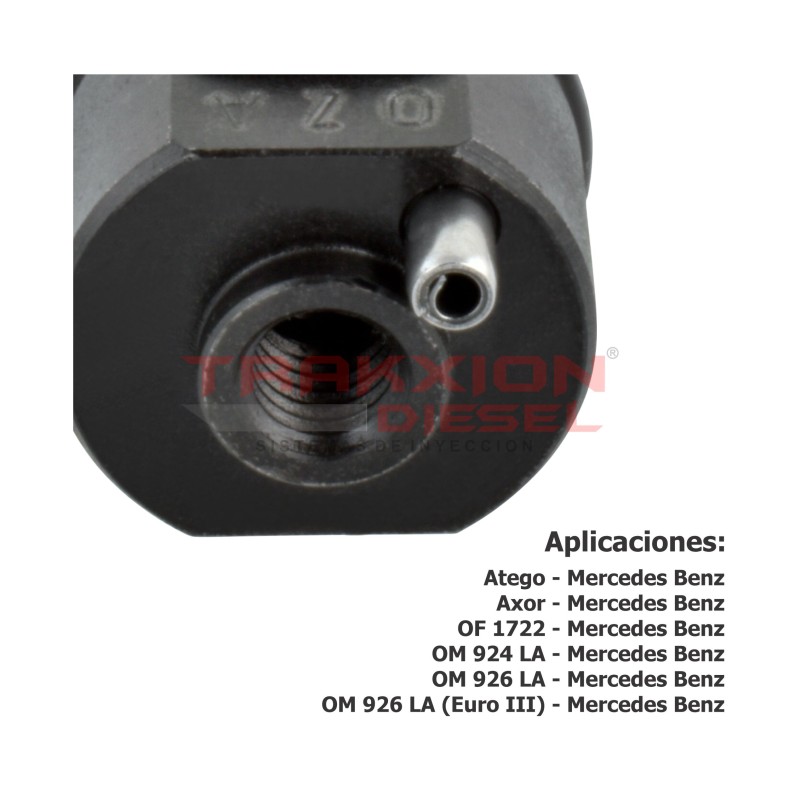 Inyector Diesel Bosch 0432193436 para OM924, OM926, Atego, Axor, Mercedes Benz, A0060178421