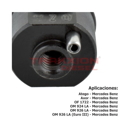 Inyector Diesel Bosch 0432193436 para OM924, OM926, Atego, Axor, Mercedes Benz, A0060178421