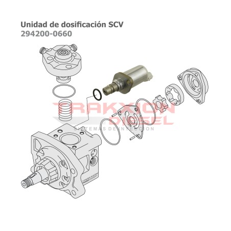 Válvula de regulación de control de presión Diesel SCV 294200-0660, 8-98043686-0 para ELF 400, 450, 500, 600, Isuzu