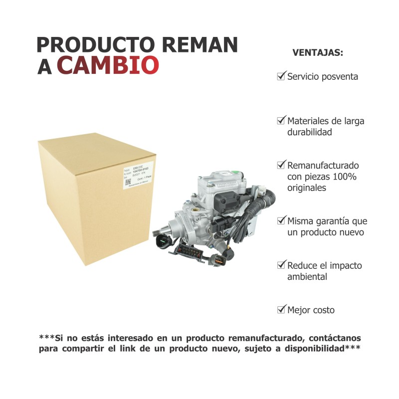 Bomba de inyección Diesel Reman Covec-F 104700-9160, 104700-9163, 104700-9164, 3310542730, 33105-42730 para H100 2.5 Hyundai
