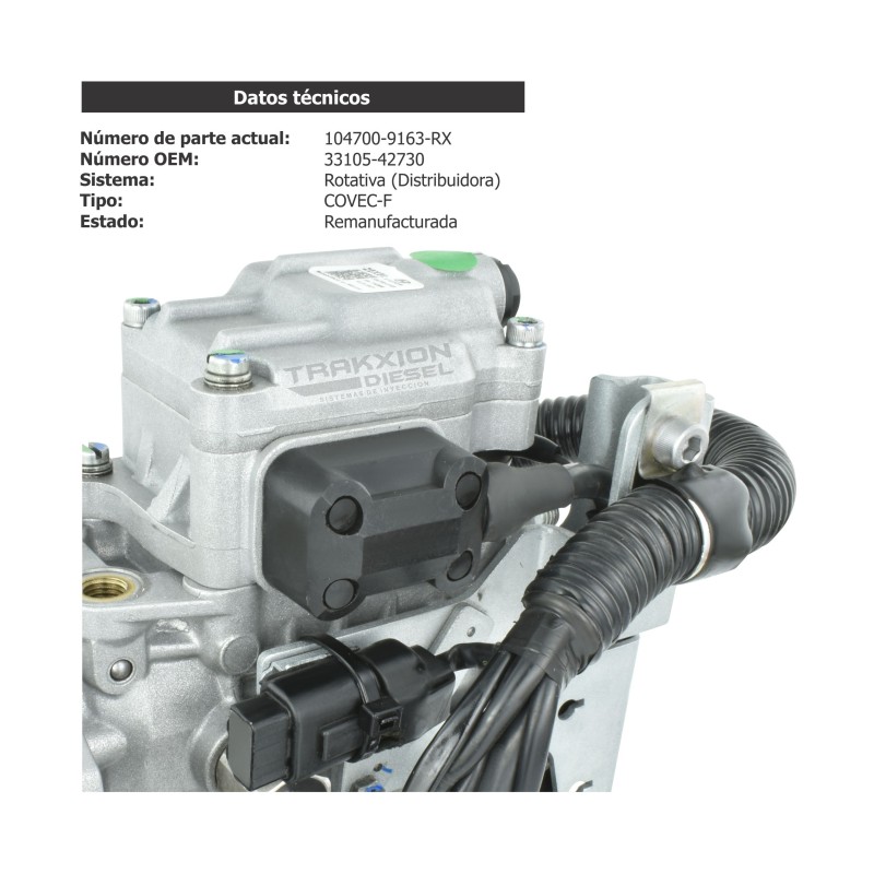 Bomba de inyección Diesel Reman Covec-F 104700-9160, 104700-9163, 104700-9164, 3310542730, 33105-42730 para H100 2.5 Hyundai