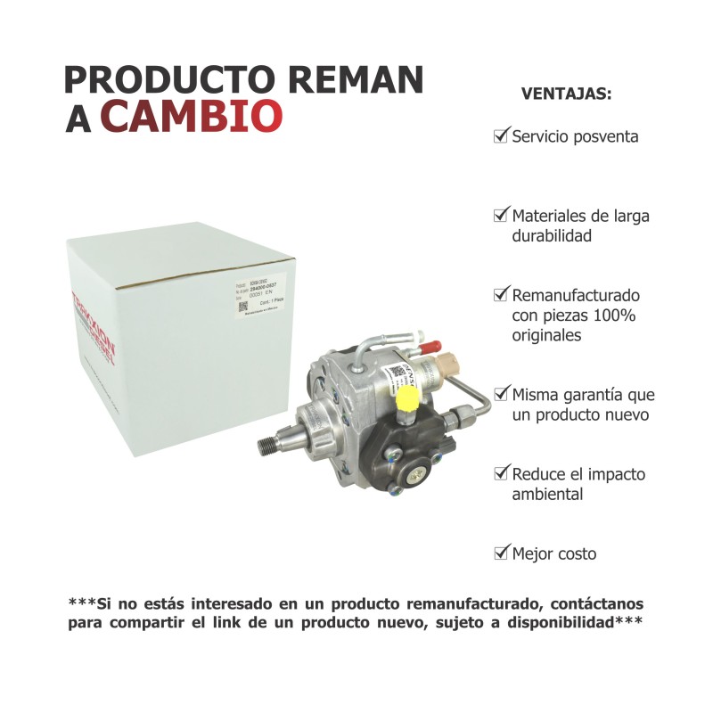 Bomba de inyección de alta presión Diesel Reman para 2.5 YD25, Np300, Cabstar, Nissan, 294000-0530, HU294000-0530, 16700-EC00A