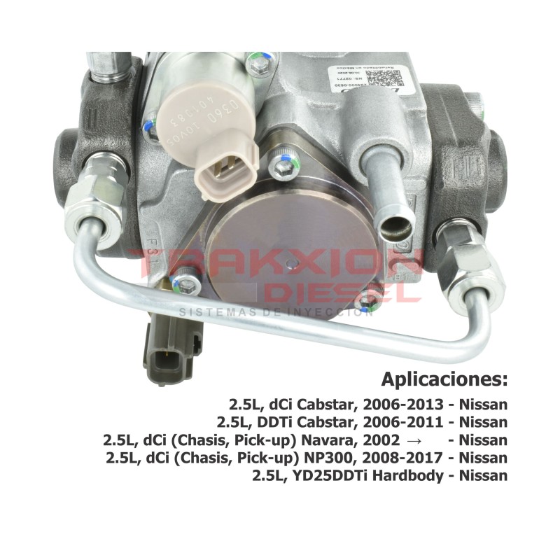 Bomba de inyección de alta presión Diesel Reman para 2.5 YD25, Np300, Cabstar, Nissan, 294000-0530, HU294000-0530, 16700-EC00A