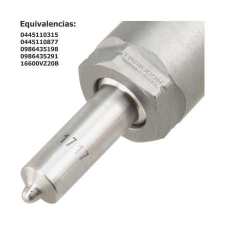 Inyector Diesel CRI Bosch 0445110315, 0445110877, 0986435198, 0986435291, 16600-VZ20A, 16600-VZ20B para 3.0 ZD30 Urvan Nissan