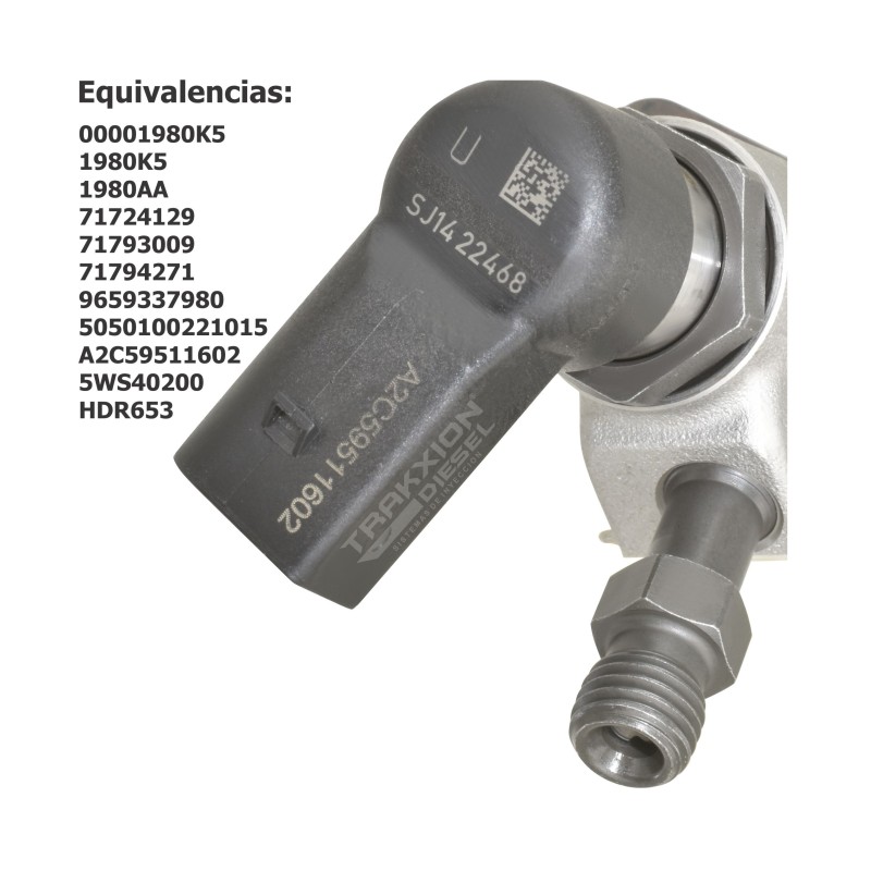 Inyector Diesel Continental VDO 5WS40200, A2C59511602, 1980K5 para Expert 2.0 HDi Peugeot