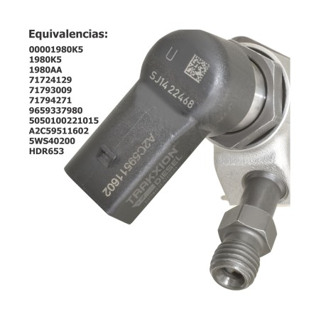 Inyector Diesel Continental VDO 5WS40200, A2C59511602, 1980K5 para Expert 2.0 HDi Peugeot