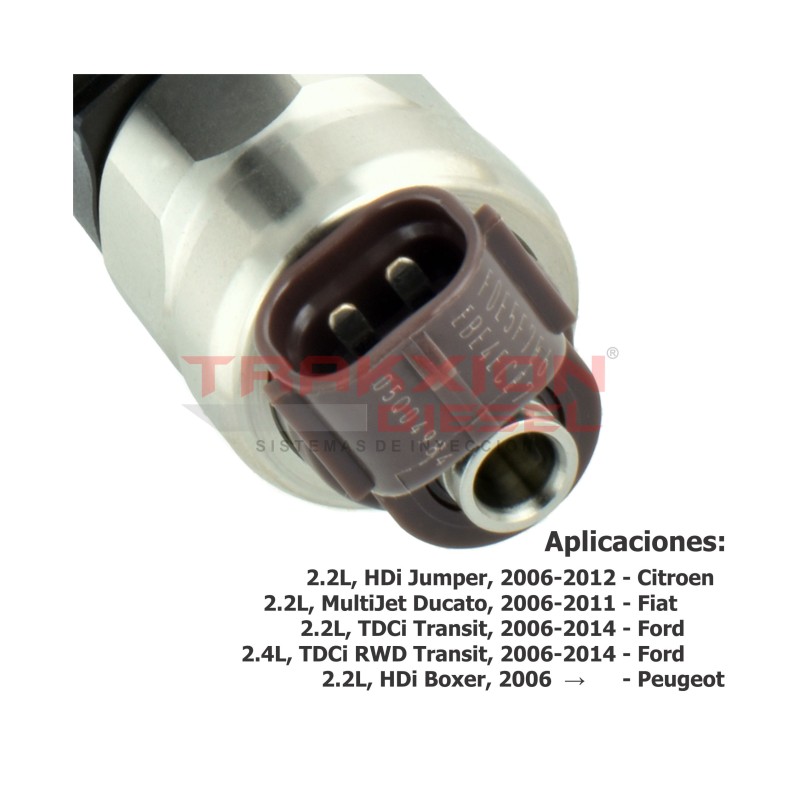 Inyector Diesel 095000-580, 095000-5801, DCRI105800, 1378432, 1812618, 6C1Q-9K546-AB, 6C1Q-9K546-AC para 2.2 Transit Ford