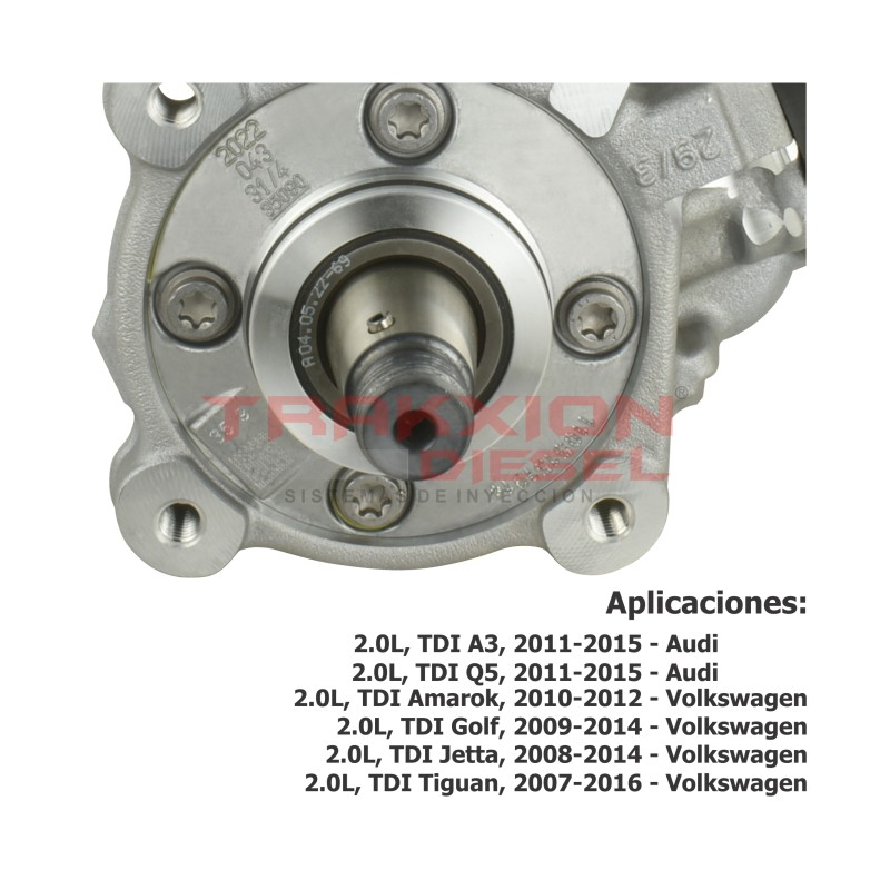 Bomba de inyección de alta presión Diesel CP4 Bosch 0445010508, 0445010543, 03L130755A para 2.0 TDI Amarok Biturbo VW 2010-2012