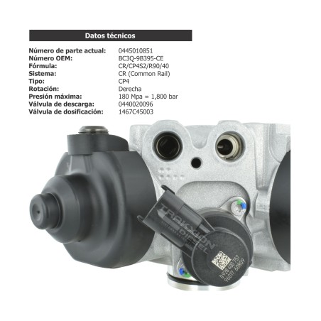 Bomba de inyección Diesel Reman 0445010622, 0445010851, 0986437422 para F-250, F-350, F-450, F-550, 6.7 PowerStroke Ford, 11-16