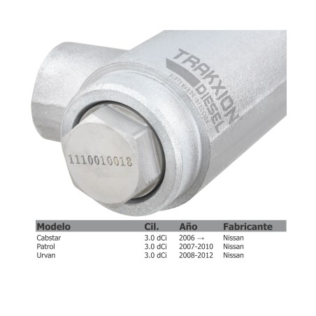 Riel acumulador de presión Diesel Reman 0445214112, 17520-MA71A para Urvan 3.0 ZD30 Nissan