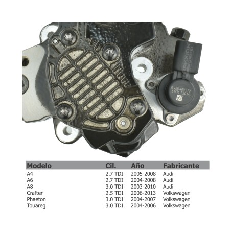Bomba Diesel 0445010090, 0445010125, 0445010343, 059130755E, 059130755F, 059130755J, 059130755N para Crafter 2.5 TDI, 5 Cil, VW