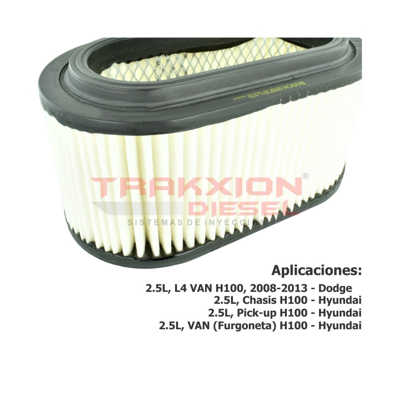 Filtro de aire Original Bosch 0986MF4811, 28113-4F000 para H100 Diesel Hyundai, 2008-2012