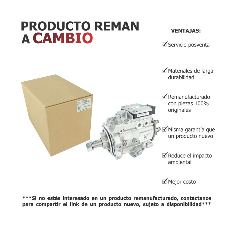 Bomba de inyección Diesel VP44 12V Reman 0470506029, 0986444024, IPVR13X, IPVR16X, 3944983, 3964555 para 5.9 ISB Cummins