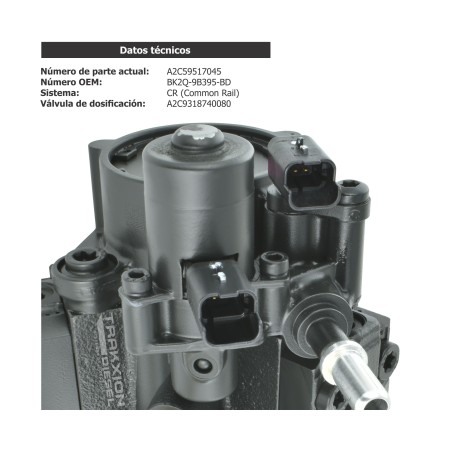 Bomba Diesel 5WS40693, 5WS40694, 5WS40696, A2C53344443, A2C59517045, A2C83489800, A2C96443200 para Transit 2.2 TDCi Custom, Ford