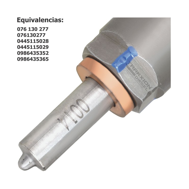 Inyector Diesel Reman 0445115028, 0445115029, 0986435352, 076130277, 076130277A para Crafter 2.5 TDI, 5 Cilindros, VW
