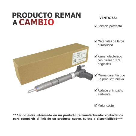 Inyector Diesel Reman 0445116034, 0445116035, 0986435369, 0986435370, 03L130277C, 03L130855BX para Transporter 2.0 TDI VW