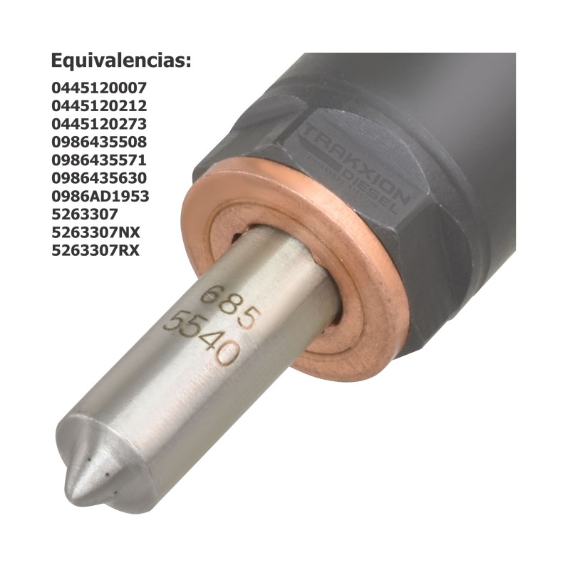 Inyector Diesel 0445120007, 0445120212, 0445120273, 0986435508 para Cummins, Constellation, Worker, VW, Case y New Holland