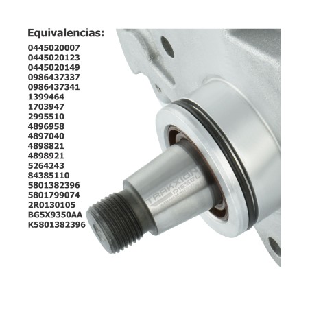 Bomba Diesel Bosch Reman 0445020007, 0445020175 para Case IH, 3.9 y 5.9 ISB Cummins, New Holland, Constellation y Worker, VW