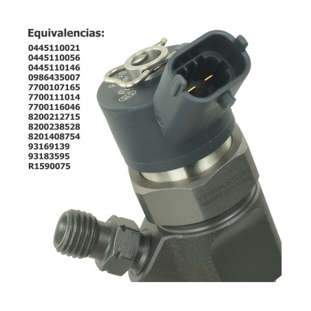 Inyector Diesel 0445110146, 7700111014, 7700116046, 8200212715, 8200238528, 8201408754 para Trafic II 1.9 dCi, Renault 2001-2014