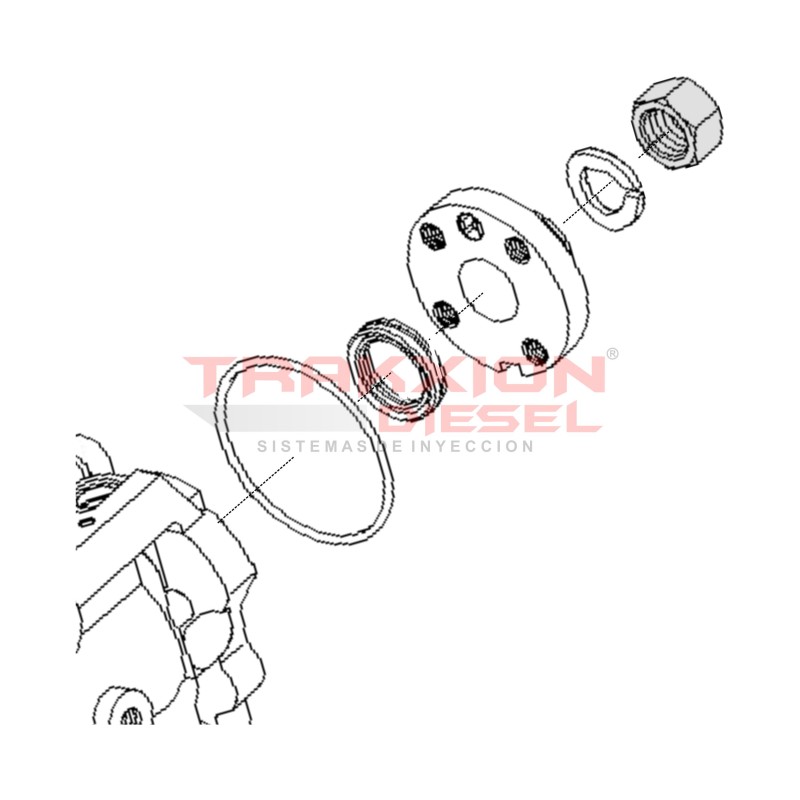 Tuerca hexagonal 1463395004 de flecha de bomba Diesel VP44 Bosch para Cummins 5.9 ISB