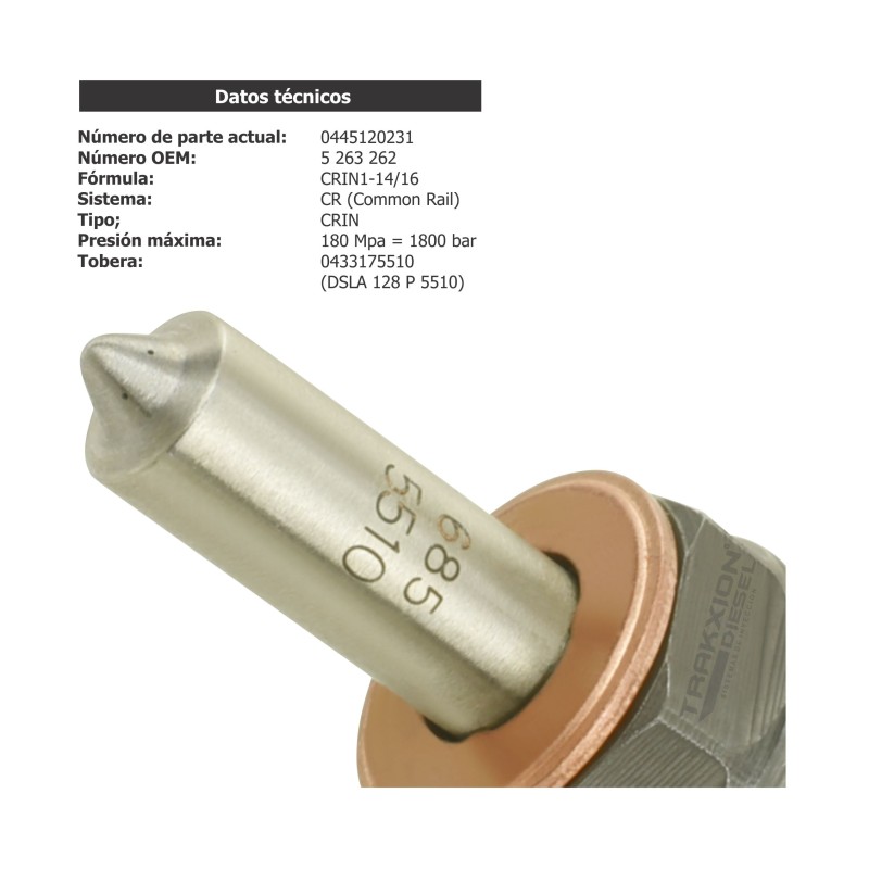 Inyector Diesel 0445120231, 5263262, 6754-11-3011 para Cummins 4.5, 5.9, 6.7 QSB, Komatsu SAA4D107 Excavadora PC200 PC220 PC240