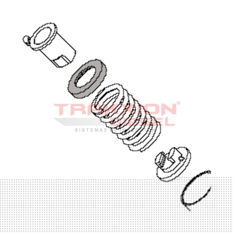 Platillo de muelle Bosch 1410500035, 2Y5836, 242005, 768315, 7903839, 74060084, 9929639, 625478C1, 192549, 239984