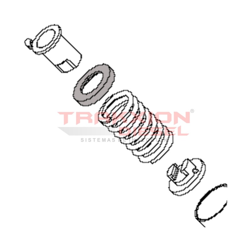 Platillo de muelle Bosch 1410500035, 2Y5836, 242005, 768315, 7903839, 74060084, 9929639, 625478C1, 192549, 239984