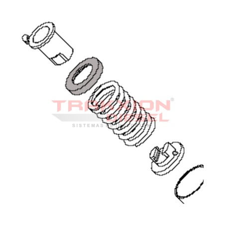 Platillo de muelle Bosch 1410500035, 2Y5836, 242005, 768315, 7903839, 74060084, 9929639, 625478C1, 192549, 239984