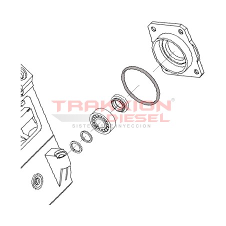 Anillo toroidal de brida Bosch 1410210053, 9968650, 1394161, V836640379, A0229973548
